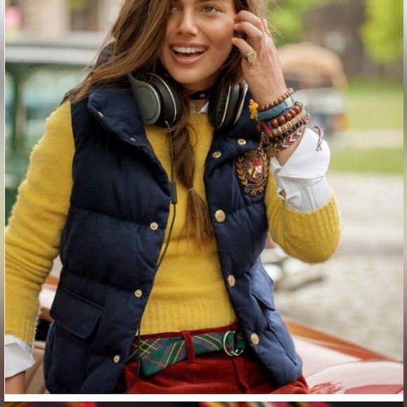 Rugby by Ralph Lauren Crystal Embellished Logo Plaque Ribbon Wrap Bracelet - Picture 13 of 17